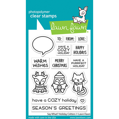 Clear Stamp, Say What? Holiday Critters