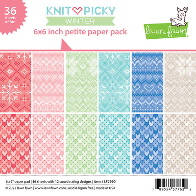 6X6 Petite Paper Pack, Knit Picky Winter