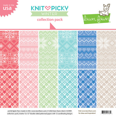 12X12 Collection Pack, Knit Picky Winter