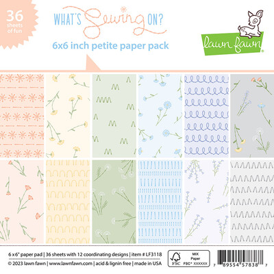6X6 Petite Paper Pack, What's Sewing on?