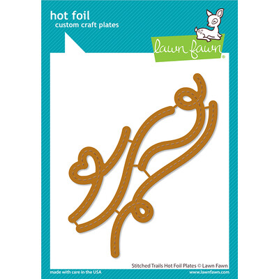 Hot Foil Plate, Stitched Trails