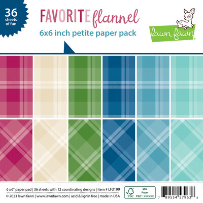 6X6 Petite Paper Pack, Favorite Flannel