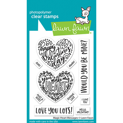 Clear Stamp, Magic Heart Messages