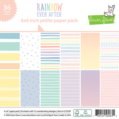 6X6 Petite Paper Pack, Rainbow Ever After