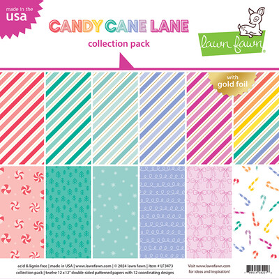 12X12 Collection Pack, Candy Cane Lane