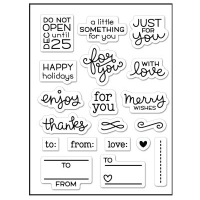 Clear Stamp Set, Tiny Tag Sayings