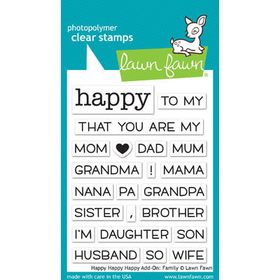 Clear Stamp, Happy Happy Happy Add-On: Family
