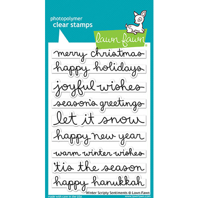 Clear Stamp, Winter Scripty Sentiments