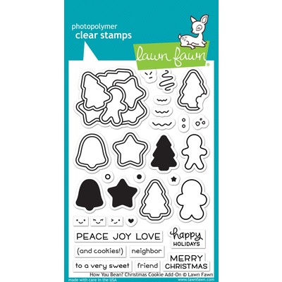 Clear Stamp, How You Bean? Christmas Cookie Add-On