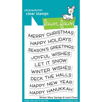 Clear Stamp, Winter Wavy Sayings
