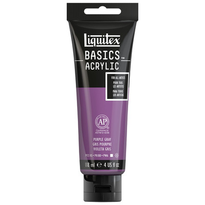 Basics Acrylic 118ml Tube, Purple Gray
