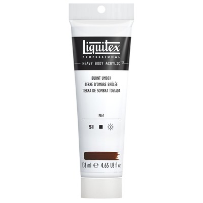 Heavy Body Acrylic 138ml Tube, Burnt Umber
