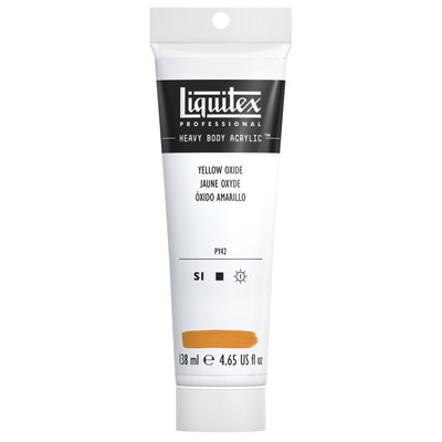 Heavy Body Acrylic 138ml Tube, Yellow Oxide