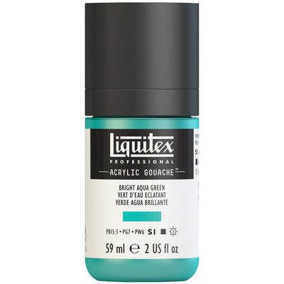 Acrylic Gouache 59ml Bottle, Bright Aqua Green