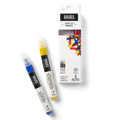 Acrylic Marker Set, Fine - Favorites (3 Pack)