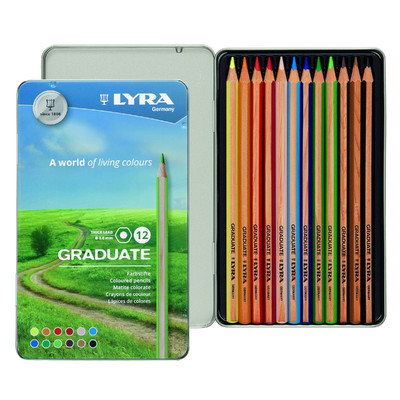 Graduate Colored Pencil Set, Metal Box (12pc)