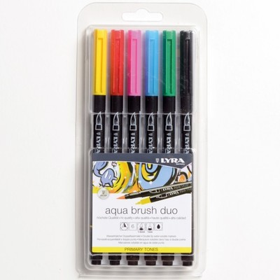 Aqua Brush Duo Pen Set, Primary (6pc)