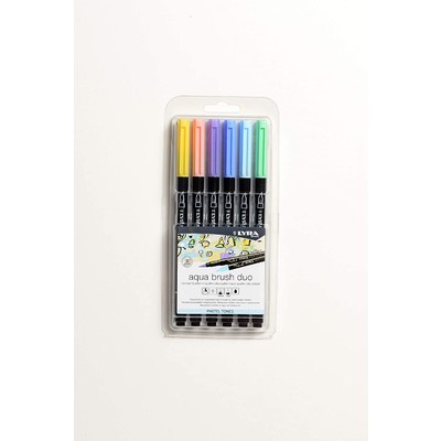 Aqua Brush Duo Pen Set, Pastel (6pc)