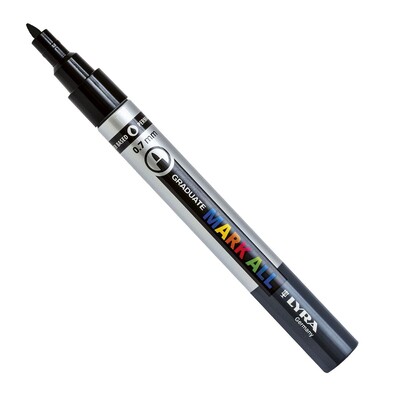 Graduate Mark All Permanent Marker, 0.7mm - Black (6pc)