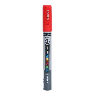 Graduate Mark All Permanent Marker, 1mm - Red (6pc)