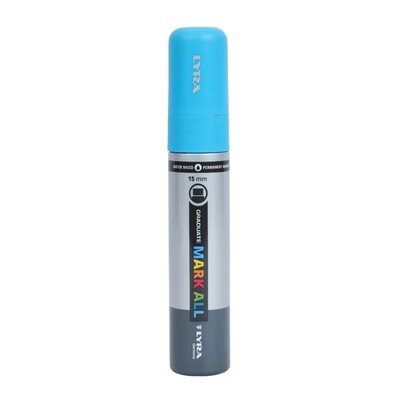 Graduate Mark All Permanent Marker, 15mm - Light Blue (4pc)
