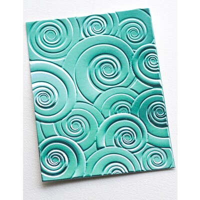 3D Embossing Folder, Spiral Delight