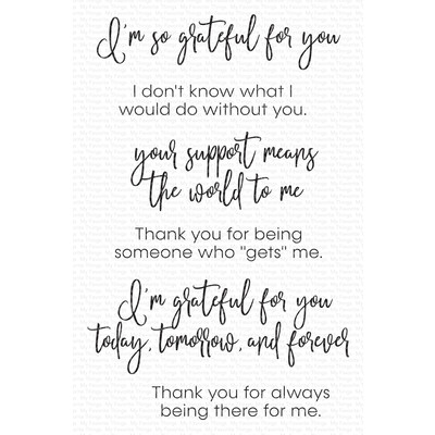 Clear Stamp, Inside & Out Gratitude