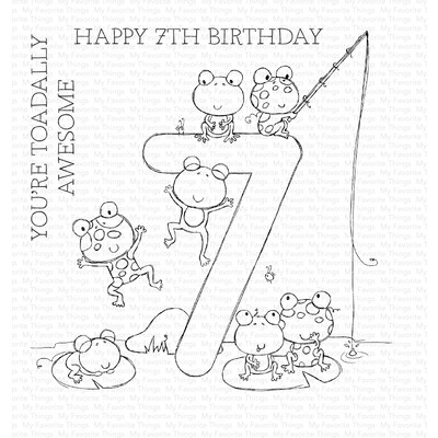 Clear Stamp, Number Fun - 7