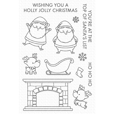 Clear Stamp, Holly Jolly Santa