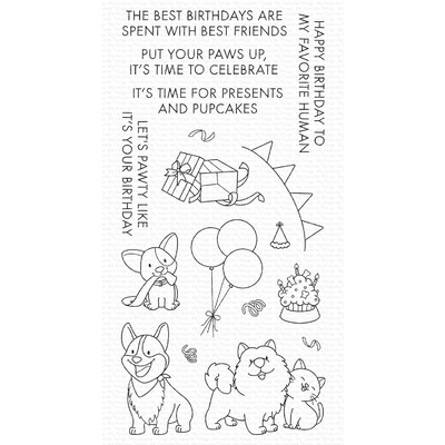 Clear Stamp, Presents and Pupcakes