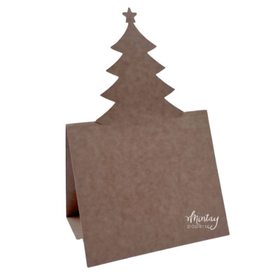 Mintay Basic Christmas Tree Card Base, Kraft