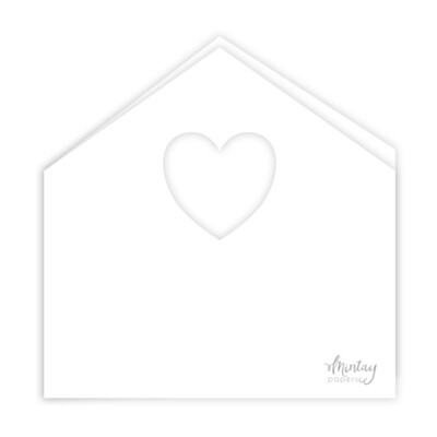 Mintay Basic House Card Base, White (5pc)