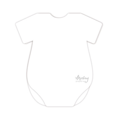 Mintay Basic Baby Onesie Card Base, White (5pc)