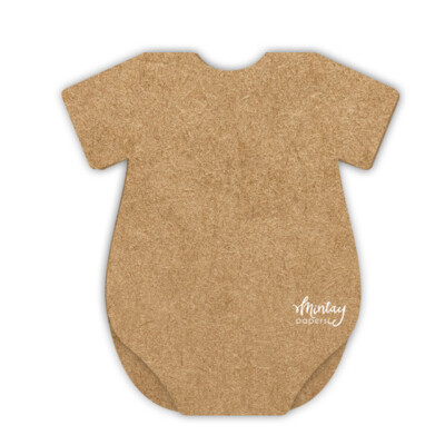 Mintay Basic Baby Onesie Card Base, Kraft (5pc)