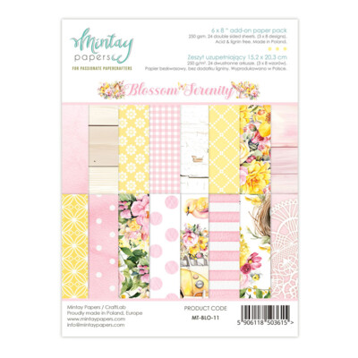 6X8 Add-on Paper Pad, Blossom Serenity