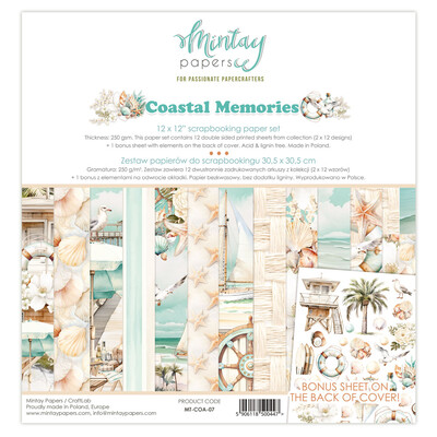 12X12 Paper Set, Coastal Memories
