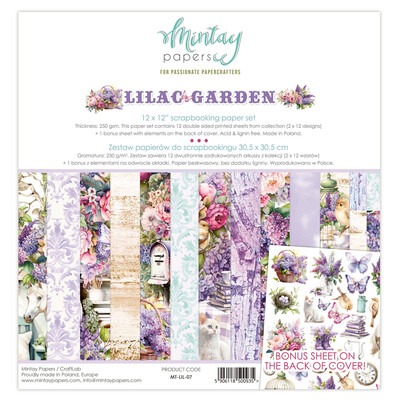 12X12 Paper Set, Lilac Garden