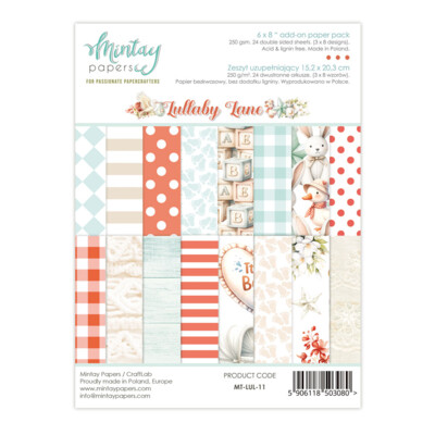 6X8 Add-on Paper Pad, Lullaby Lane