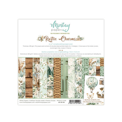 6X6 Paper Pad, Rustic Charms