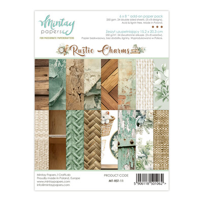 6X8 Add-on Paper Pad, Rustic Charms