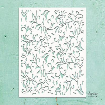 Mintay Kreativa Stencil, Floral Swirls