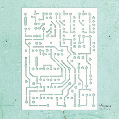 Mintay Kreativa Stencil, Circuit Board