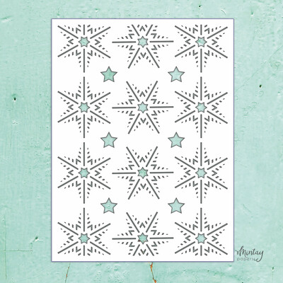 Mintay Kreativa Stencil, Snowflakes 2