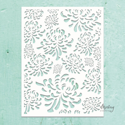 Mintay Kreativa Stencil, Chrysanthemum