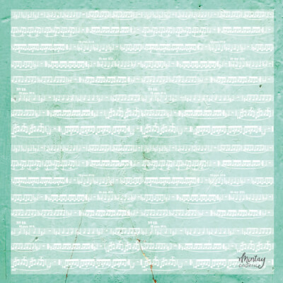 12X12 Decorative Vellum, Music