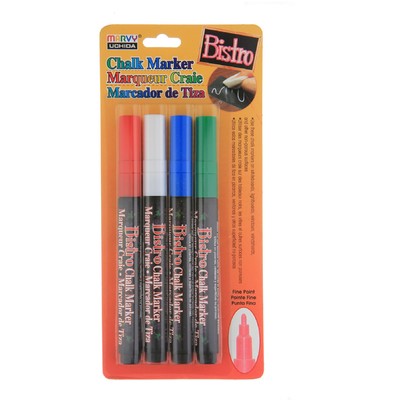 Bistro Chalk Marker Set, Fine - E (4pc)