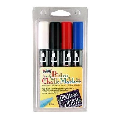 Bistro Chalk Marker Set, Chisel - C (4pc)