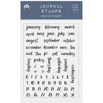 Journal Clear Stamp, Calendar