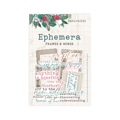 Ephemera, Naturalist - Frames and Words (13pc)