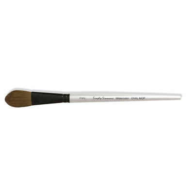 Simply Simmons Short-Handle Brush, Oval Wash - 3/4